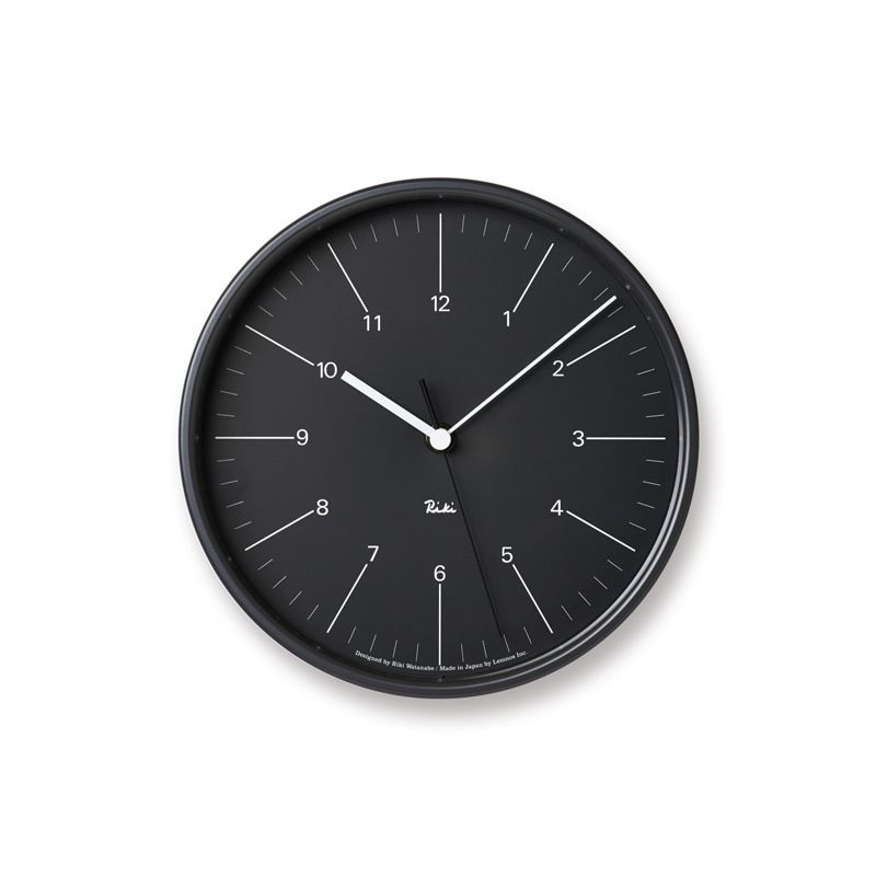 RIKI STEEL CLOCK / ブラック