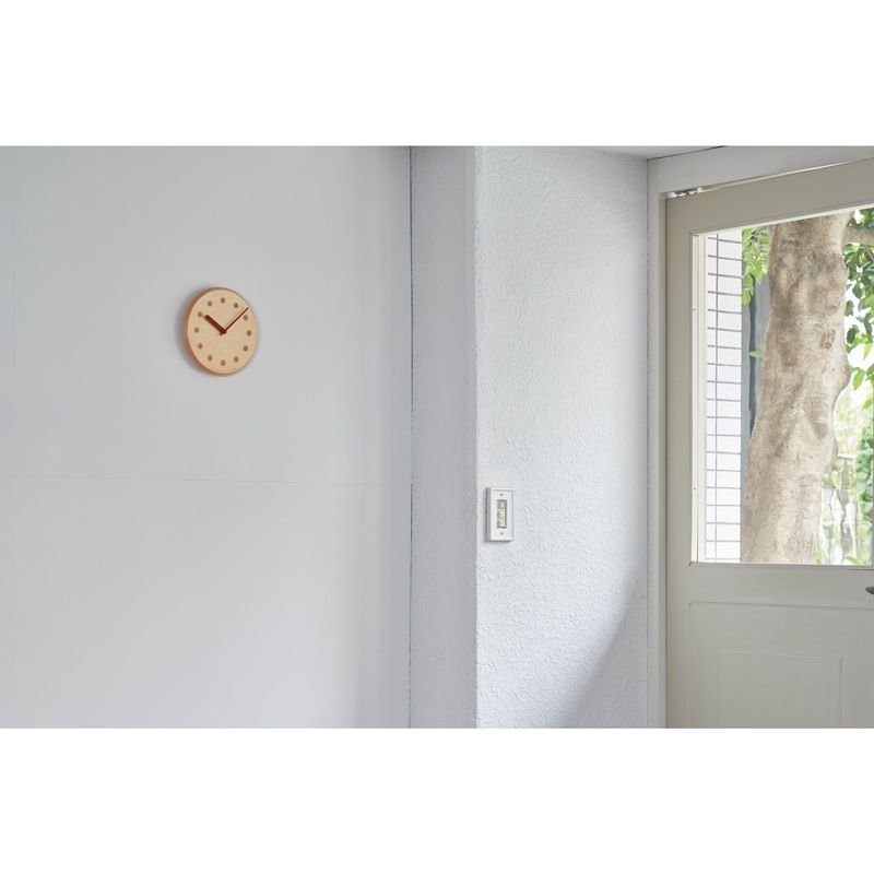 Paper-Wood CLOCK / オレンジ・dot