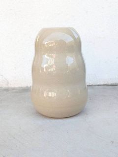 土の花【花瓶】dumpy vase / White