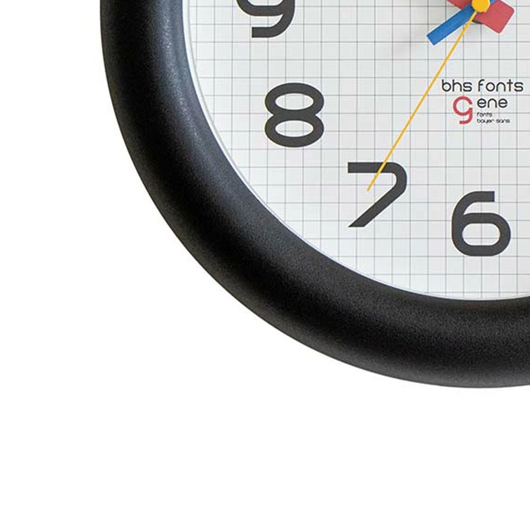 BHS GENE WALL CLOCK  (バウハウスジーン) / 壁掛け時計 / WCL-022 / ブラック