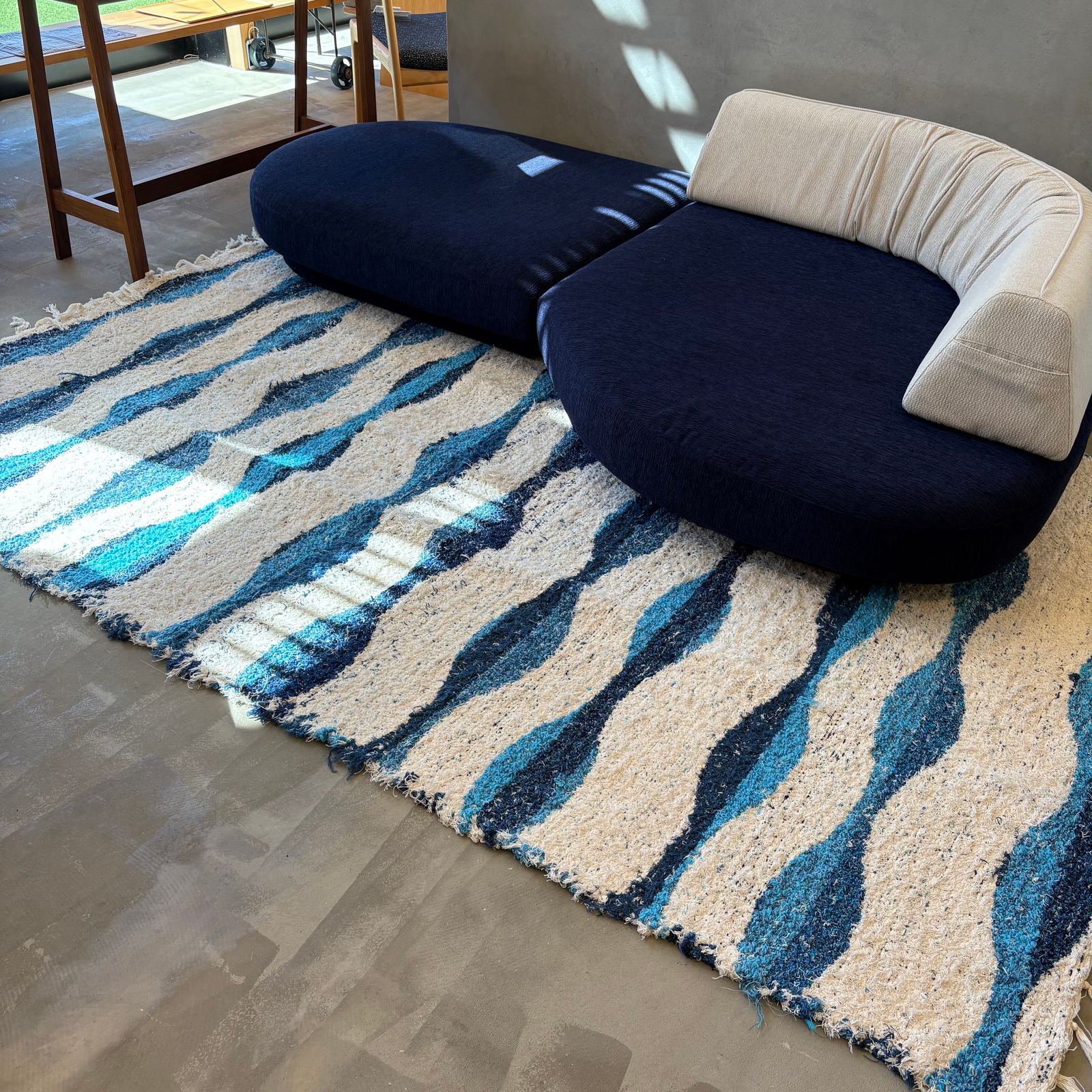 JARAPA RUG (ハラパラグ) / ARCO / スペインラグ / ブルー