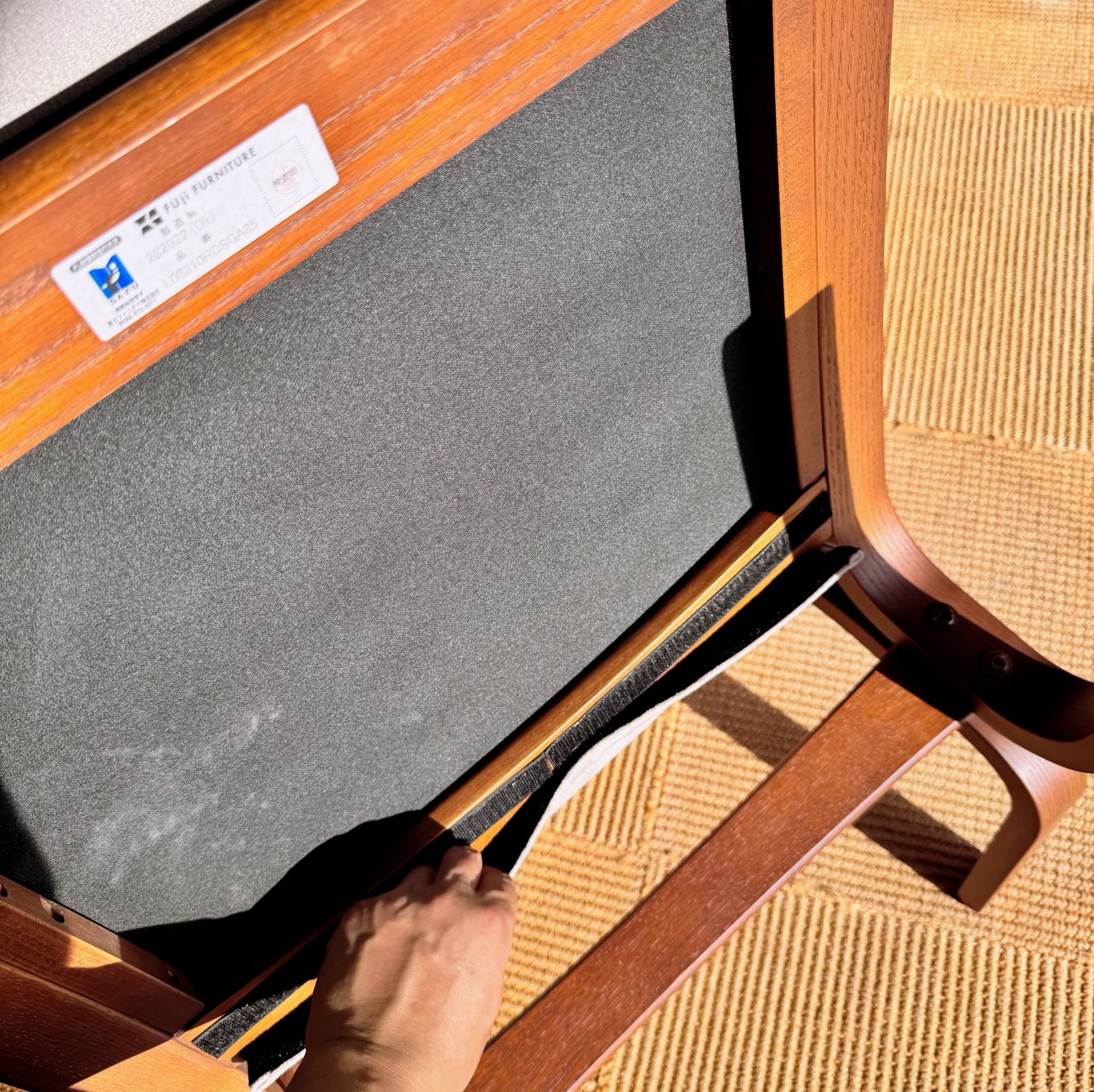 富士ファニチャー / Agio / 肘無 1Pソファ / パーソナルソファ (グレー)