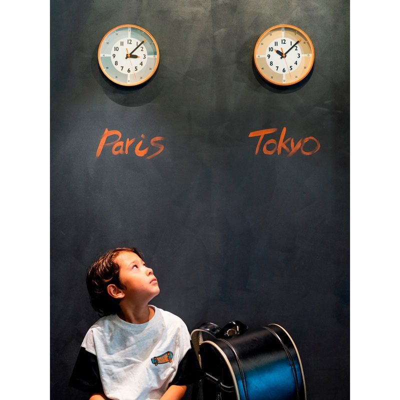 fun pun clock with color! / ベージュ
