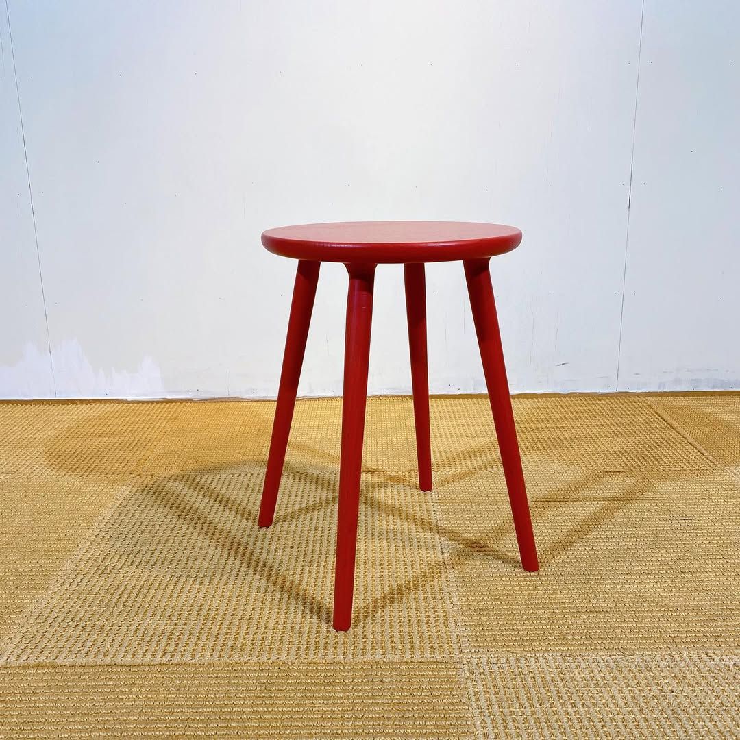 season24-8 / Stool Red / 立野木材工芸