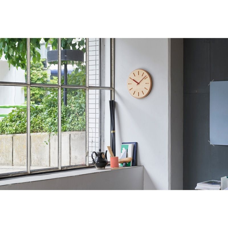 Paper-Wood CLOCK / オレンジ・line