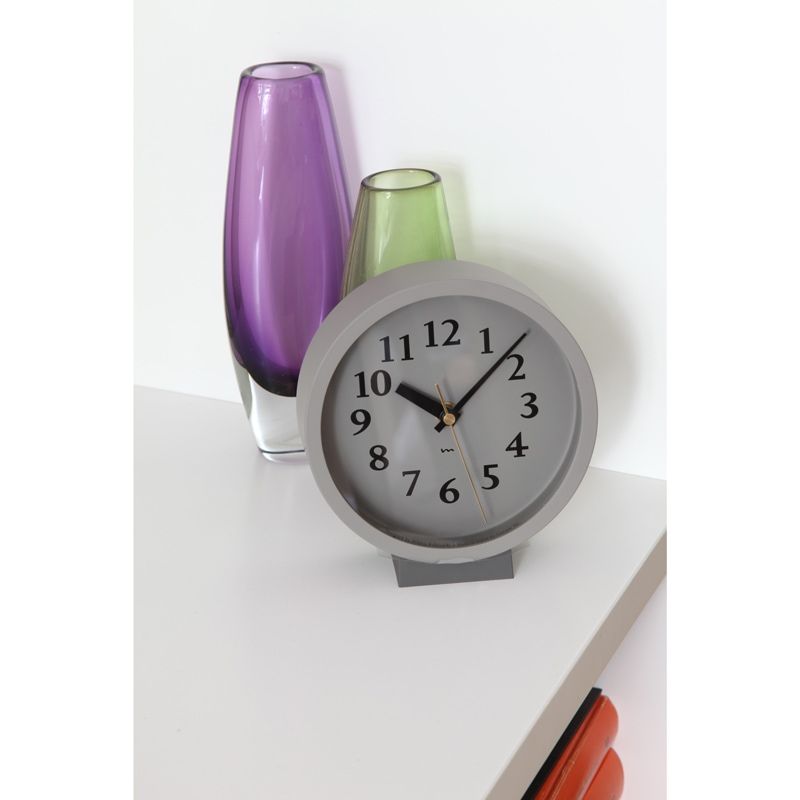 m clock (電波時計) グレー