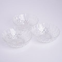 ガラスの器 切子調 小鉢 3個セット