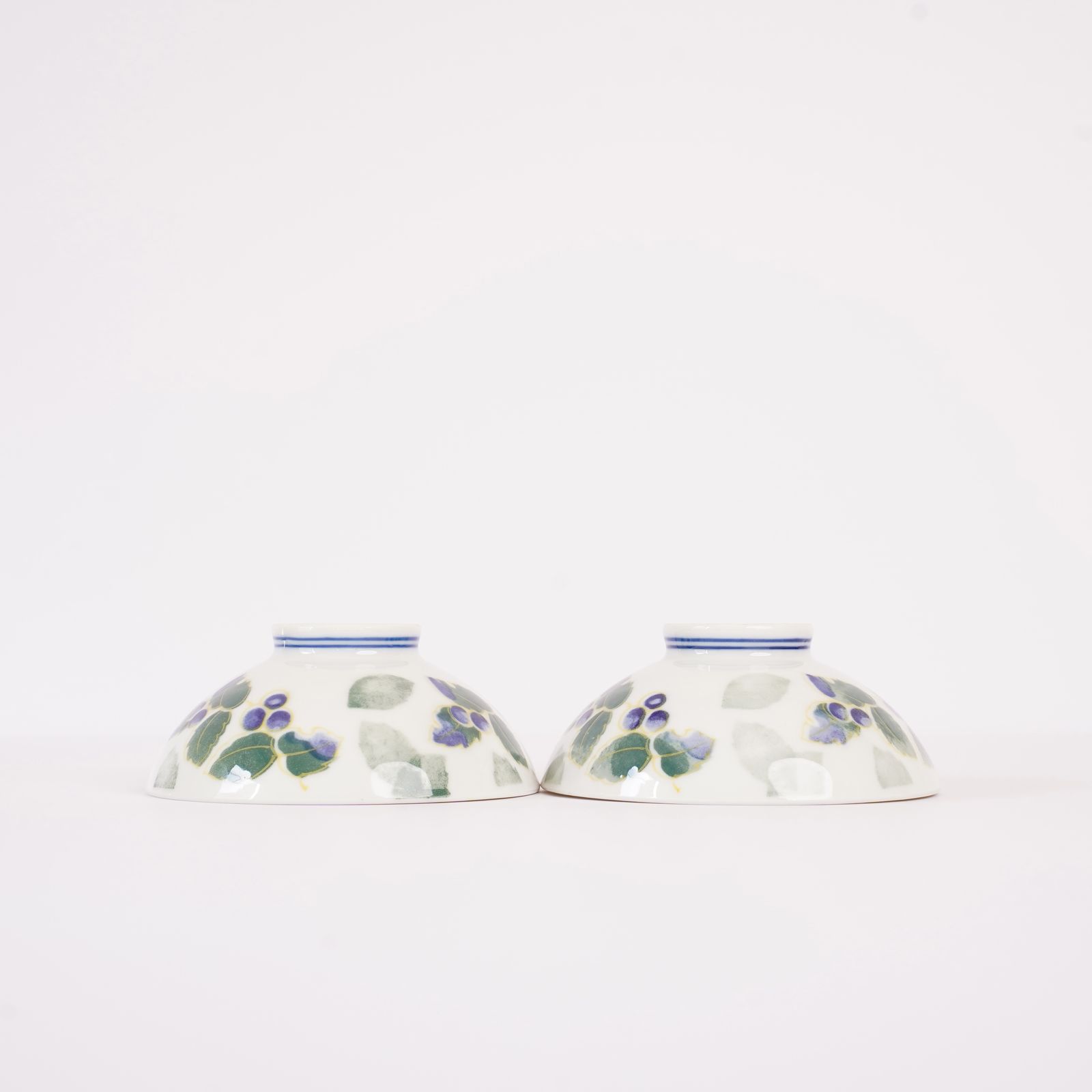 紫色の葡萄 ご飯茶碗 3個セット