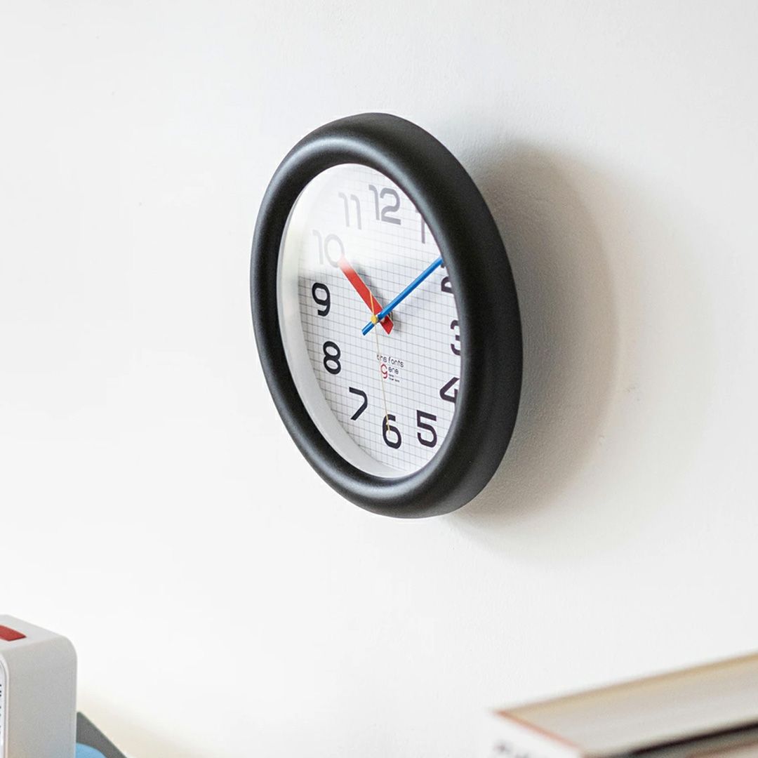 BHS GENE WALL CLOCK  (バウハウスジーン) / 壁掛け時計 / WCL-022 / ブラック