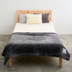 SERENE 5.0 Merino Wool New-Mayer (Gray) / メリノウールニューマイヤー(グレー) / 毛布 ブランケット / ハーフ
