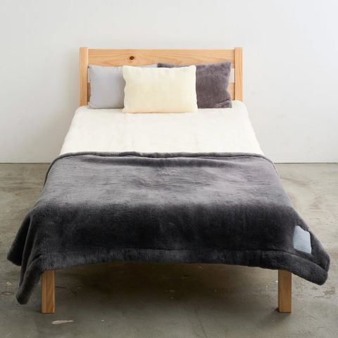 SERENE 5.0 Merino Wool New-Mayer (Gray) / メリノウールニューマイヤー(グレー) / 毛布 ブランケット / ハーフ