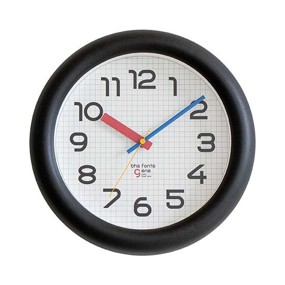 BHS GENE WALL CLOCK  (バウハウスジーン) / 壁掛け時計 / WCL-022 / ブラック
