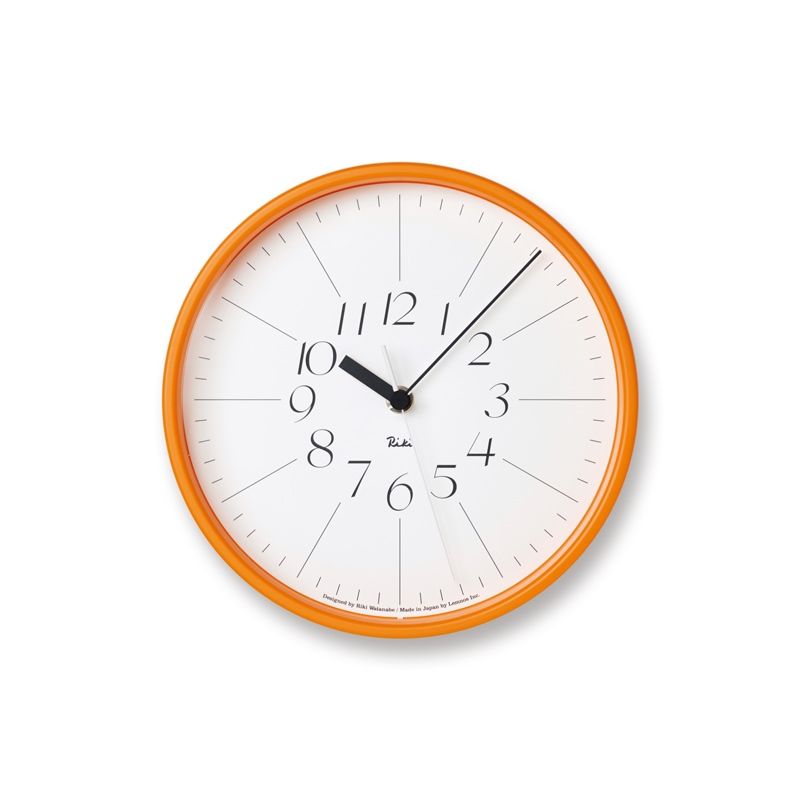 RIKI STEEL CLOCK / オレンジ
