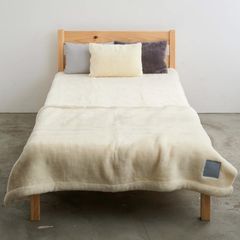 SERENE 6.0 Merino Wool New-Mayer (IVORY) / メリノウールニューマイヤー(アイボリー) / 毛布 ブランケット / ハーフ